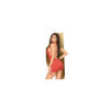 Robe courte et string assorti Rouge Earth-shaker 